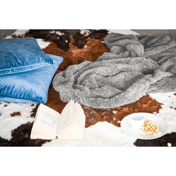 Coperta in peluche color tortora , 130 x 170 cm Teddy - Tiseco Home Studio-image-1