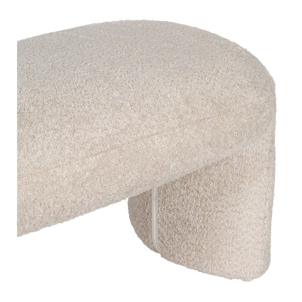 Panca beige in tessuto bouclé Suave - Ixia-image-3