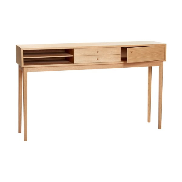 Tavolo da lavoro in rovere 37x145 cm Collect - Hübsch-image-4