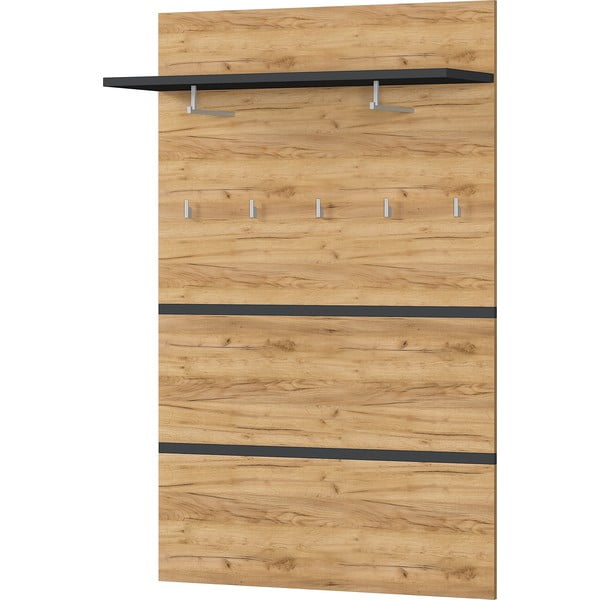 Pannello appendiabiti in rovere decorato in colore naturale Lissabon - Germania-image-2