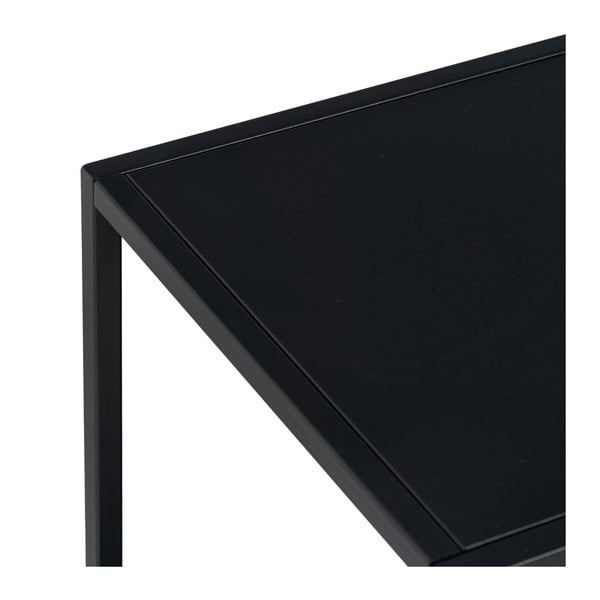 Tavolo TV in acciaio nero 120x55 cm - Ixia-image-4