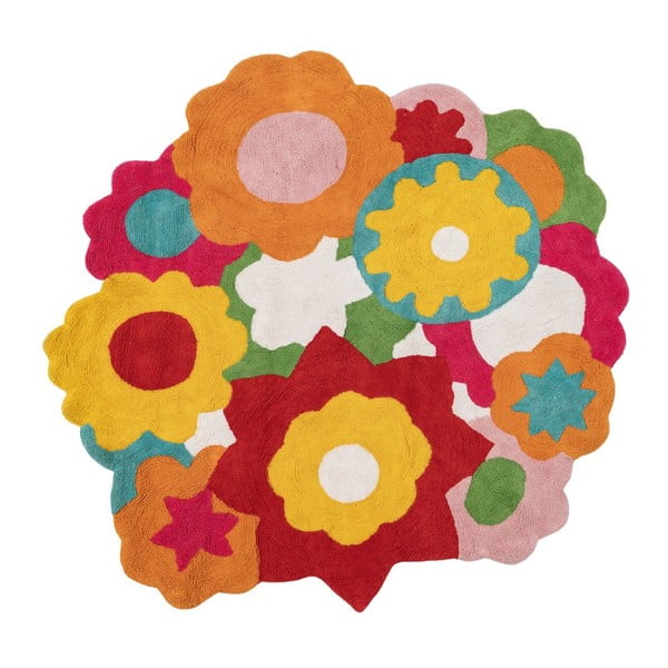 Tappeto in cotone per bambini ø 150 cm Flowers - Ixia