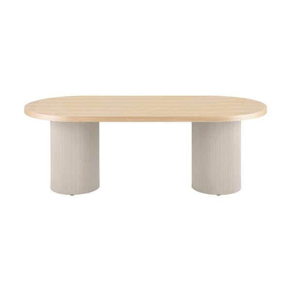 Tavolo da pranzo con piano effetto frassino 100x220 cm Solva – House Nordic-image-2