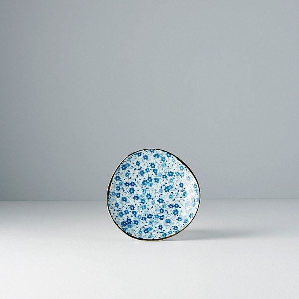 Piatto in ceramica blu e bianca, ø 12 cm Daisy - MIJ-image-2