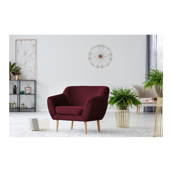 Poltrona rosso vino Benito - Mazzini Sofas-image-2