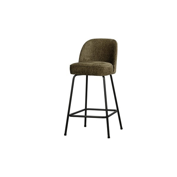 Sgabello da bar color kaki in velluto (altezza della seduta 64 cm) Vogue – WOOOD-image-1