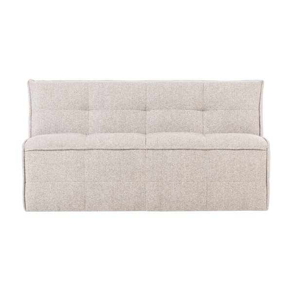 Panchina beige in imbottito con rivestimento in bouclé Cluster – vtwonen