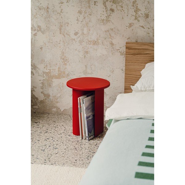 Tavolino rotondo in metallo ø 35 cm Sato – noo.ma-image-1