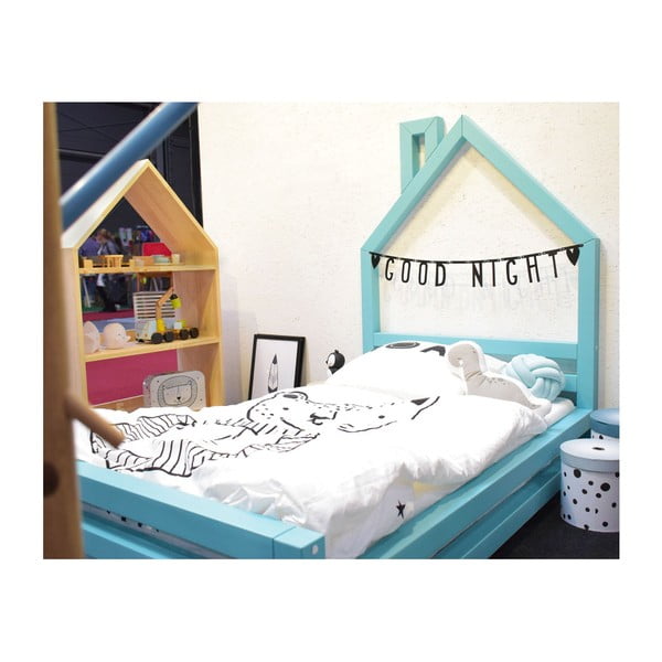 Letto per bambini in abete nero Wally, 80 x 180 cm - Benlemi-image-4