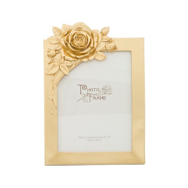 Portafoto giallo in cornice di resina Glam Rose, 15 x 20 cm - Mauro Ferretti-image-2