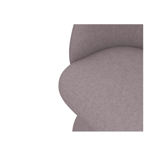 Sedia da pranzo lavanda in imbottito Maia – Makamii-image-4