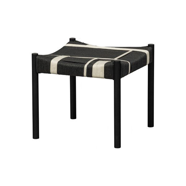 Sgabello in legno di mango nero Jessy - WOOOD-image-2
