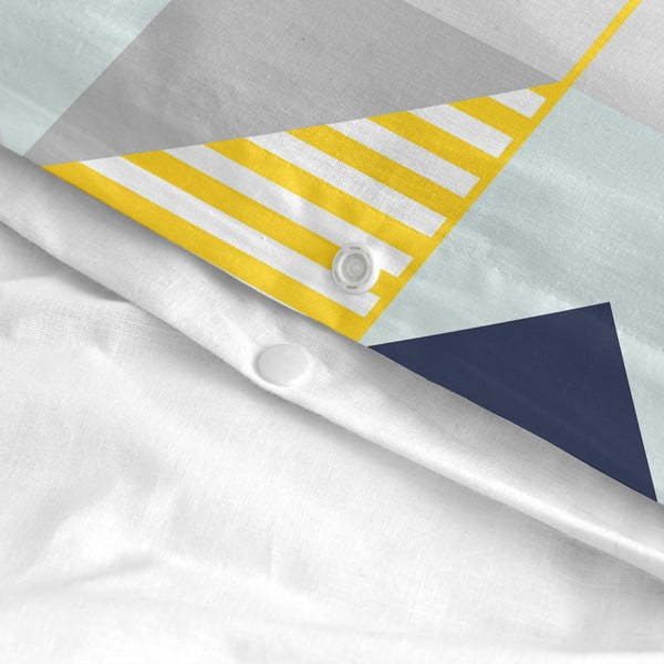 Copripiumino in cotone, 140 x 200 cm Geo Dot - Blanc-image-4