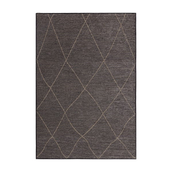 Tappeto grigio scuro con juta 200x290 cm Mulberrry - Asiatic Carpets