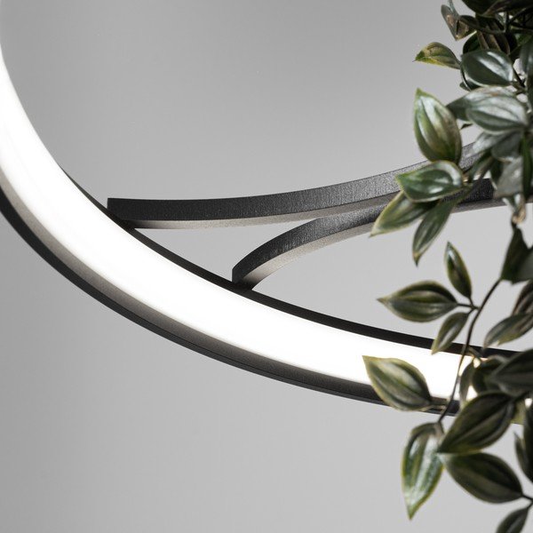 Lampadario LED nero in alluminio ø 78 cm RIO – Thoro-image-4