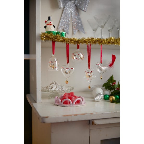 Decorazione per albero di natale in vetro soffiata a mano ø 5,5 cm Ann-Sofi Romme Annual Christmas Bell 2025 – Holmegaard-image-2