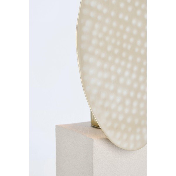 Lampada da tavolo beige in metallo con paralume in metallo (altezza totale 46 cm) Neev – Bizzotto-image-2