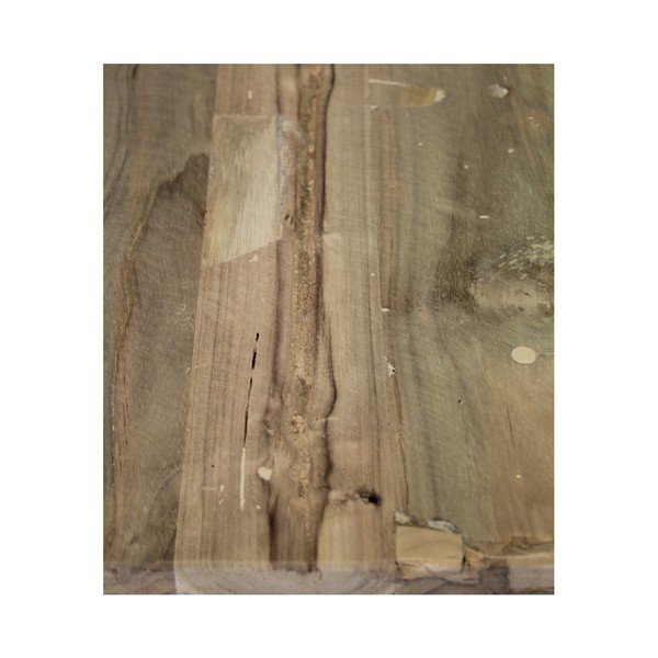 Panchina in legno di teak non trattato Rustical, lunghezza 100 cm - HSM collection-image-1