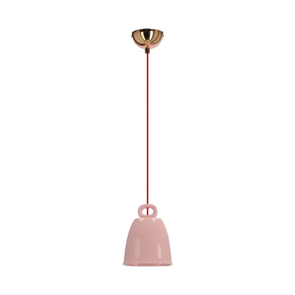 Lampadario rosa con paralume in ceramica Sewilla – Candellux Lighting