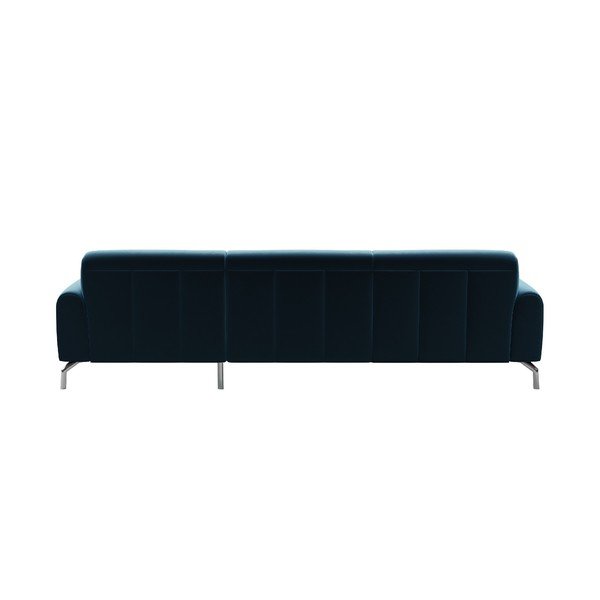Divano angolare in velluto blu, angolo destro Puzo - MESONICA-image-3