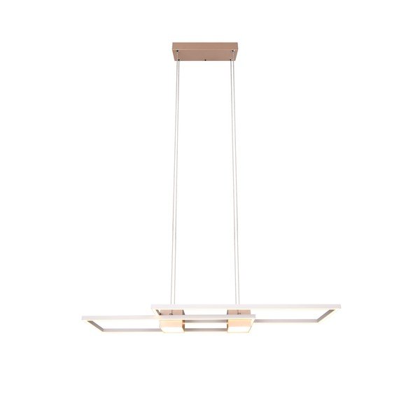 Lampadario bianco/bronzo a LED dimmerabile con telecomando Albany - Trio-image-2