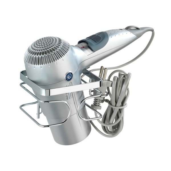 Supporto per asciugacapelli a parete in acciaio inox Premium - Wenko-image-2