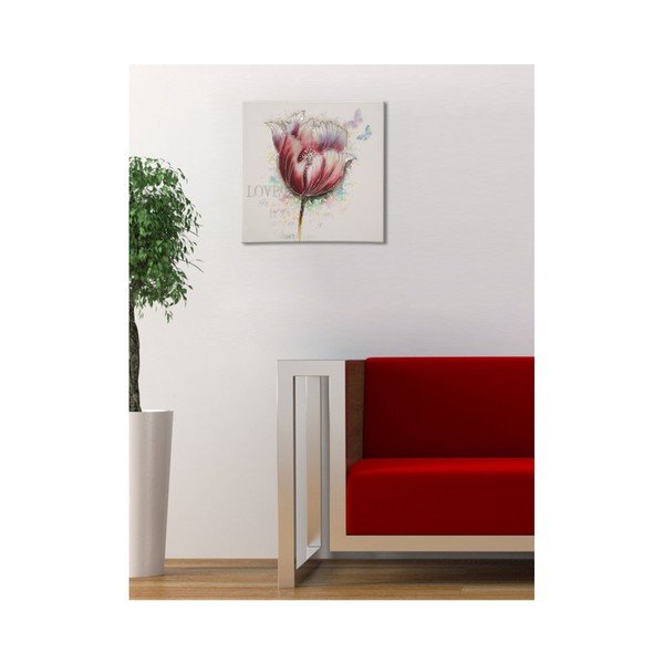 Dipinto a mano Tulipano, 80 x 80 cm - Mauro Ferretti-image-1