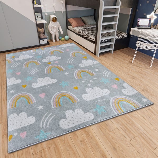 Tappeto grigio per bambini 120x170 cm Rainbow - Hanse Home-image-1