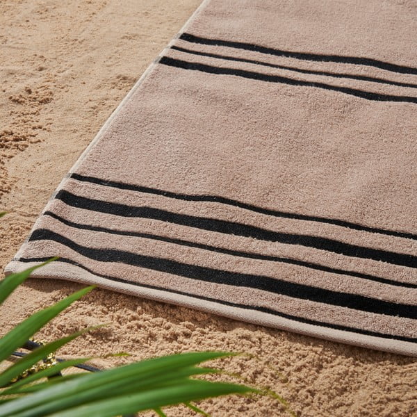 Telo mare beige 75x150 cm Banded Stripe - Catherine Lansfield-image-3