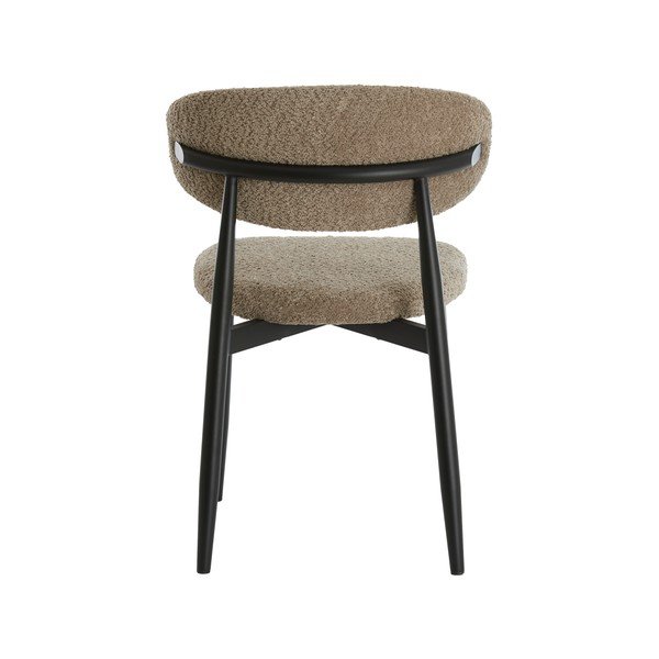 Sedia da pranzo grigio tortora imbottito Eniola – Light & Living-image-4