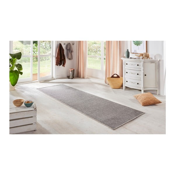 Passatoia da interno ed esterno grigia 80x250 cm Nature – Hanse Home-image-1