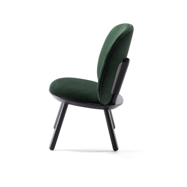 Poltrona in velluto verde e nero Naïve - EMKO-image-3