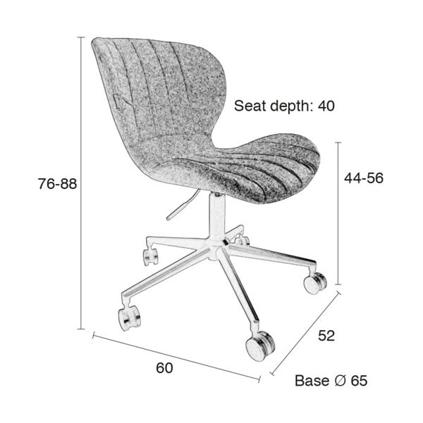 Sedia da ufficio blu OMG - Zuiver-image-4