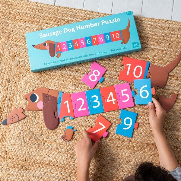 Puzzle 16 pezzi Sausage Dog - Rex London-image-1
