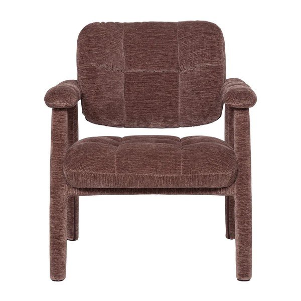 Poltrona rosa polveroso con rivestimento in ciniglia Loom – WOOOD-image-3