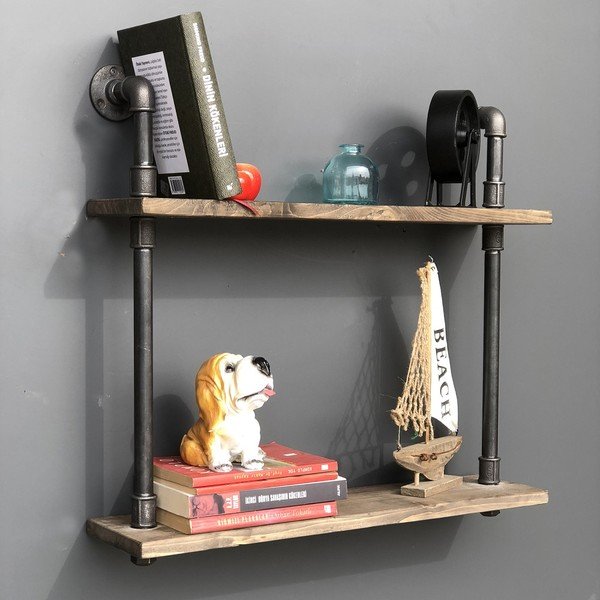 Scaffale in legno Raffo Pipe - Evila Originals-image-2