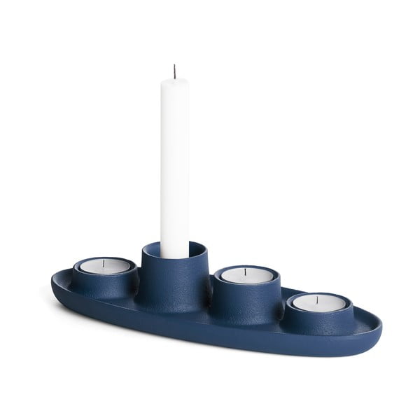Portacandele blu scuro Aye Aye Four Candles Aye Aye! - EMKO