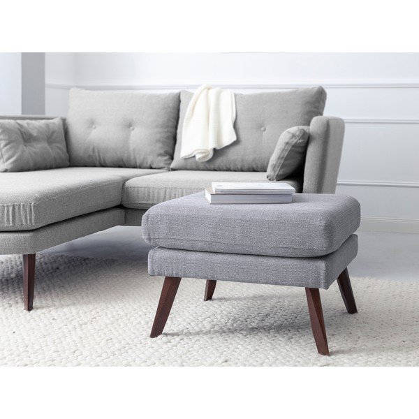 Sgabello grigio chiaro Elena - Mazzini Sofas-image-4