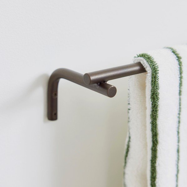 Portasciugamano da parete marrone in acciaio inox Pieni – OYOY Living Design-image-1