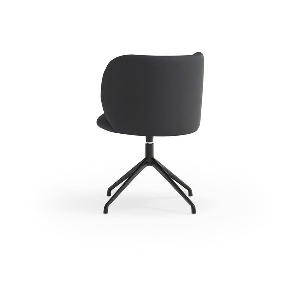 Sedia da pranzo nera in imbottito Mogi – Teulat-image-3