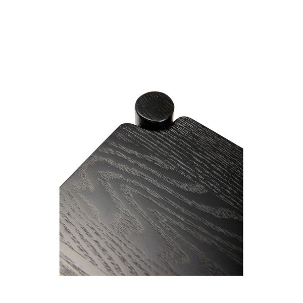 Tavolino da portata  in rovere con rotelle 40x40 cm Norm - Hübsch-image-4