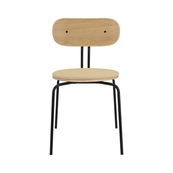 Sedia da pranzo nera e beige Curious - UMAGE-image-2