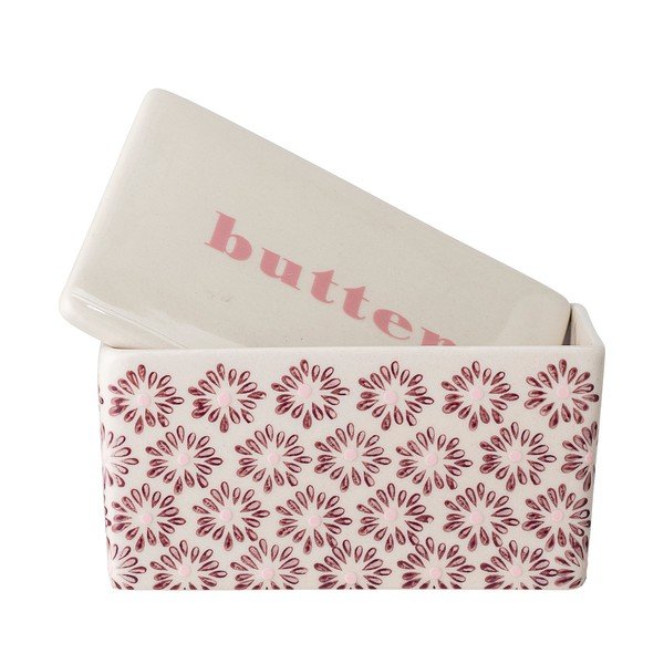 Zangola per burro in gres bianco e rosa Maya - Bloomingville-image-4