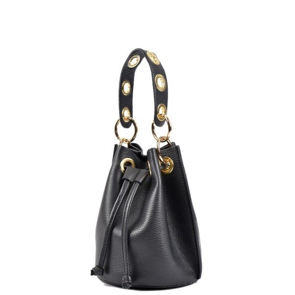 Černá kožená kabelka Roberta M Callisto Nero-image-1