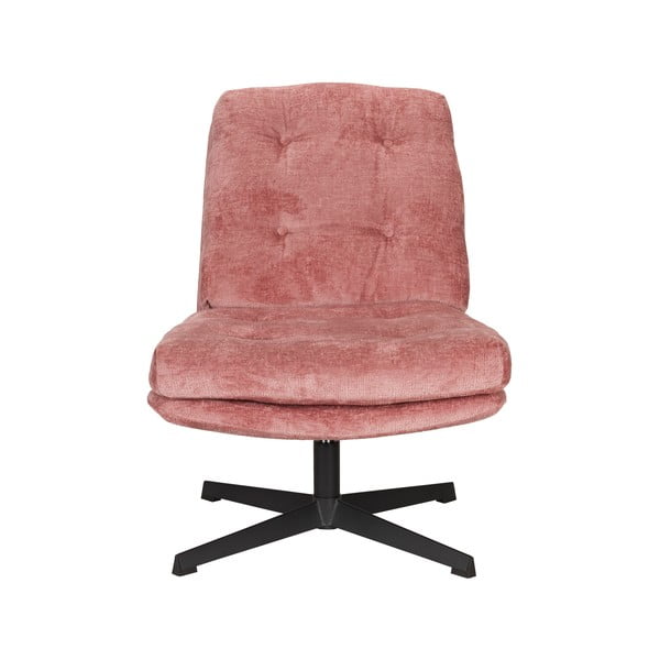 Poltrona rosa girevole Kai – White Label-image-1