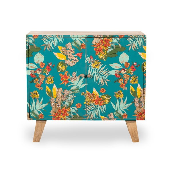 Armadietto turchese/di colore naturale 90x85x40 cm Reipur – Interia Home & Living