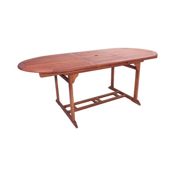 Tavolo da pranzo da giardino in legno di eucalipto 90x150 cm Stockholm - Garden Pleasure-image-1
