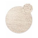 Tappeto rotondo beige/di colore naturale in lana tessuto a mano ø 160 cm Lyon Beans – Elle Decoration