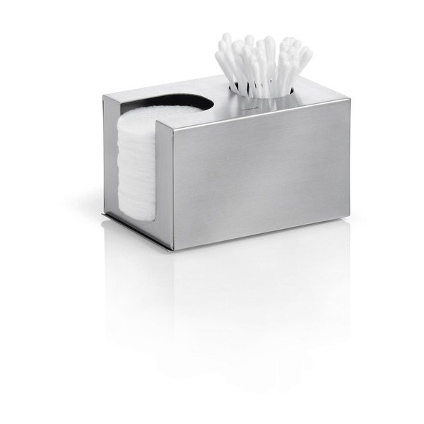 Scatola in acciaio inox smerigliato per cotton fioc e tamponi - Blomus-image-1