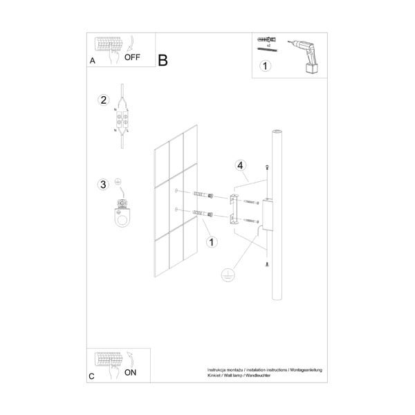 Lampada da parete color mattone Fideus – Sollux-image-4